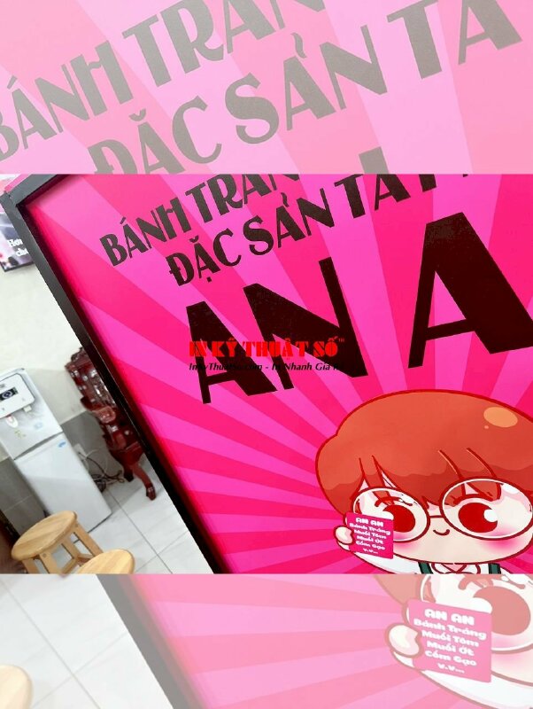 Làm chân standee sắt bảng hiệu ngoài trời cửa hàng đặc sản Tây Ninh - INKTS896