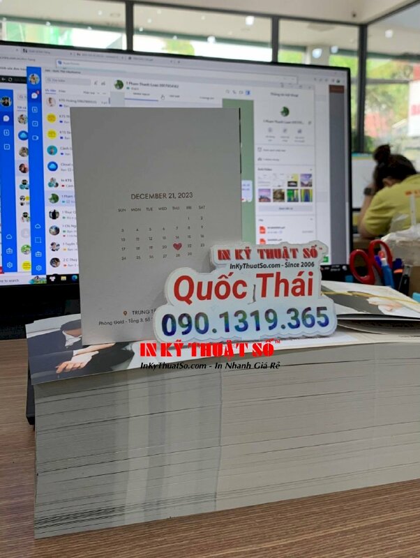 Thiệp cưới in hình cô dâu chú rể - INKTS948
