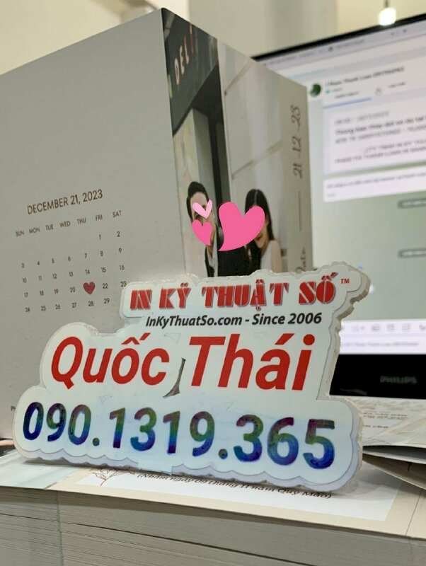Thiệp cưới in hình cô dâu chú rể - INKTS948