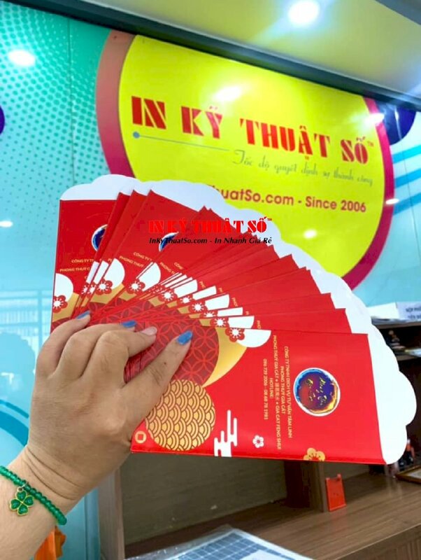 In bao lì xì logo shop, công ty, hội nhóm - INKTS212