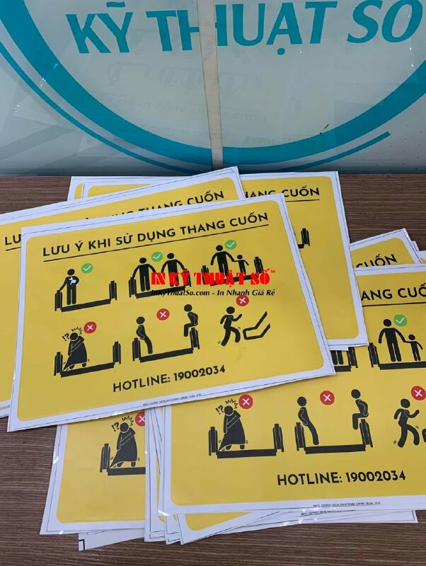 In decal nhãn dán 2 mặt làm bảng lưu ý sử dụng - INKTS660