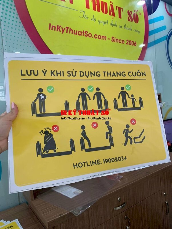 In decal nhãn dán 2 mặt làm bảng lưu ý sử dụng - INKTS660
