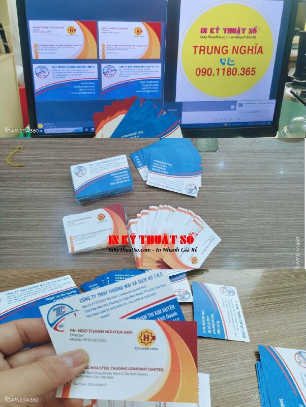 In name card giám đốc, trưởng phòng kinh doanh, name card giấy mỹ thuật k02 - INKTS687