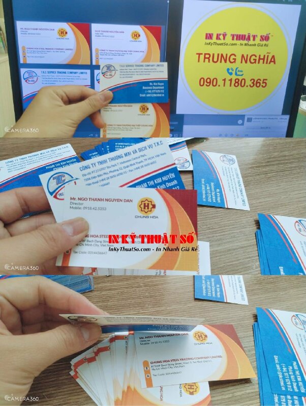 In name card giám đốc, trưởng phòng kinh doanh, name card giấy mỹ thuật k02 - INKTS687