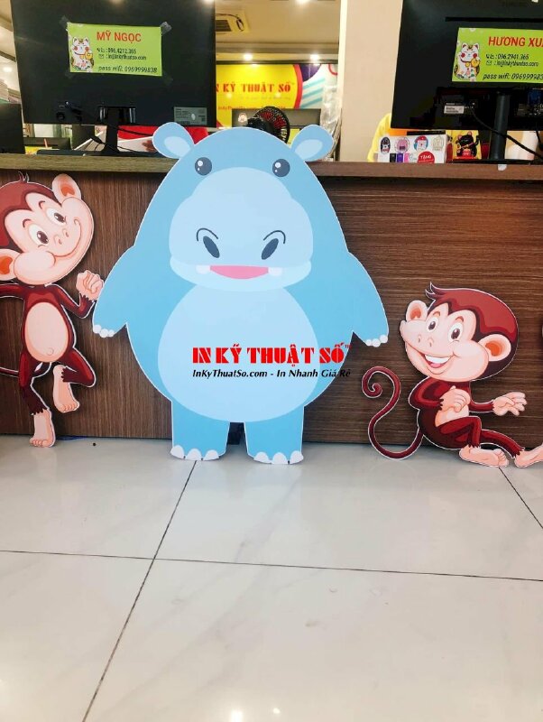 In PP cán Formex trang trí tiệc theo chủ đề Animals, động vật, vườn bách thú - INKTS753