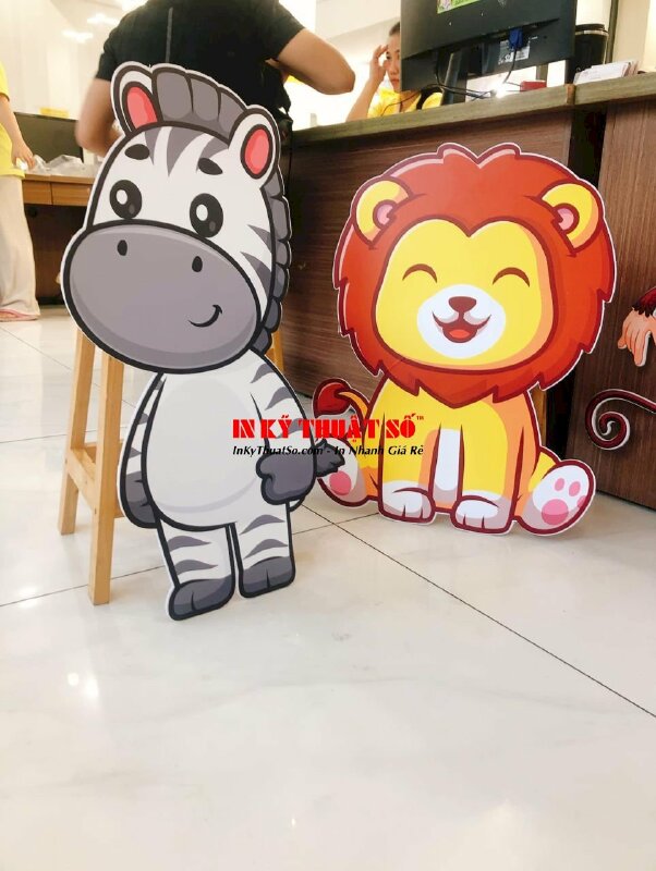 In PP cán Formex trang trí tiệc theo chủ đề Animals, động vật, vườn bách thú - INKTS753