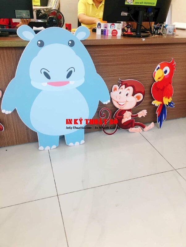 In PP cán Formex trang trí tiệc theo chủ đề Animals, động vật, vườn bách thú - INKTS753