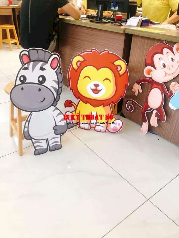 In PP cán Formex trang trí tiệc theo chủ đề Animals, động vật, vườn bách thú - INKTS753