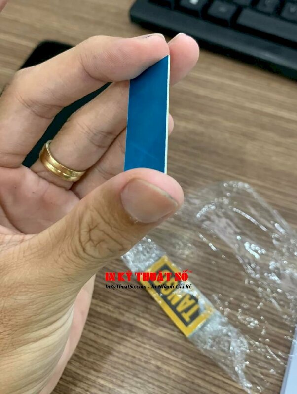 In tag kim loại gắn Ampli audio transformer biến áp nguồn - INKTS853