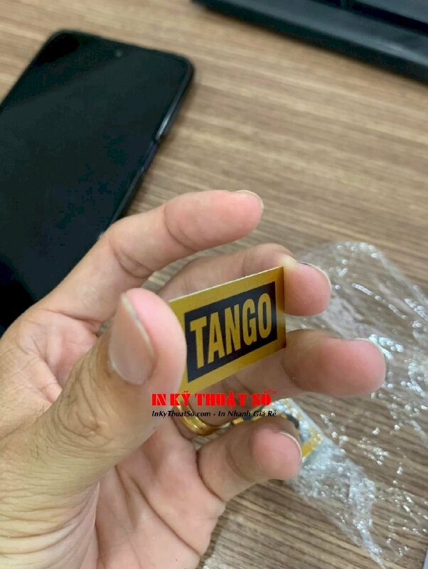 In tag kim loại gắn Ampli audio transformer biến áp nguồn - INKTS853