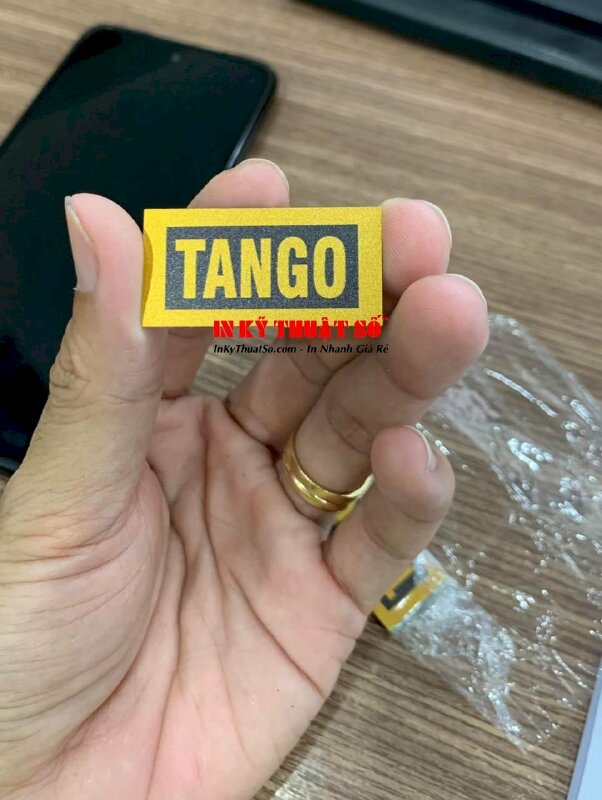In tag kim loại gắn Ampli audio transformer biến áp nguồn - INKTS853
