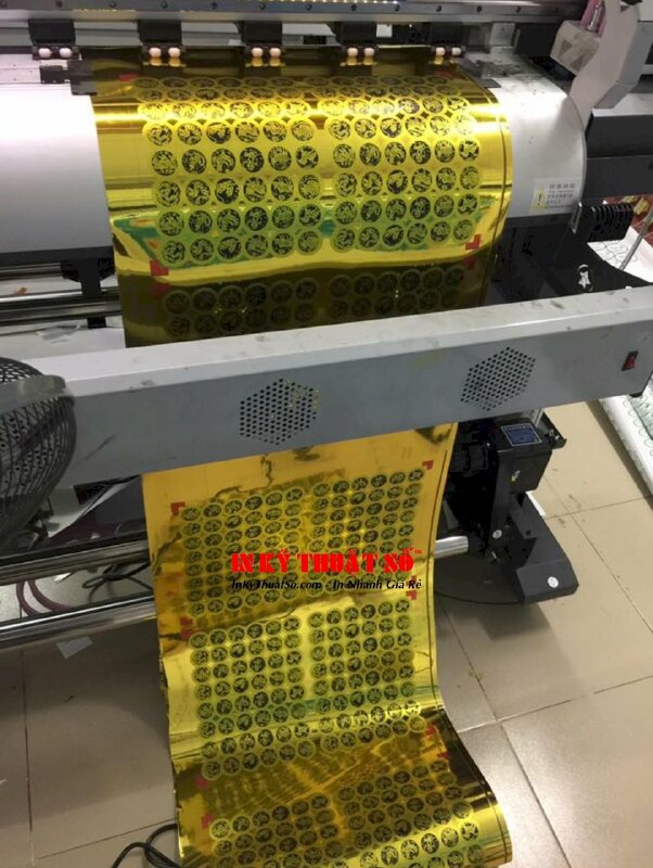 In tem Decal vàng máy in UV cuộn - INKTS3288