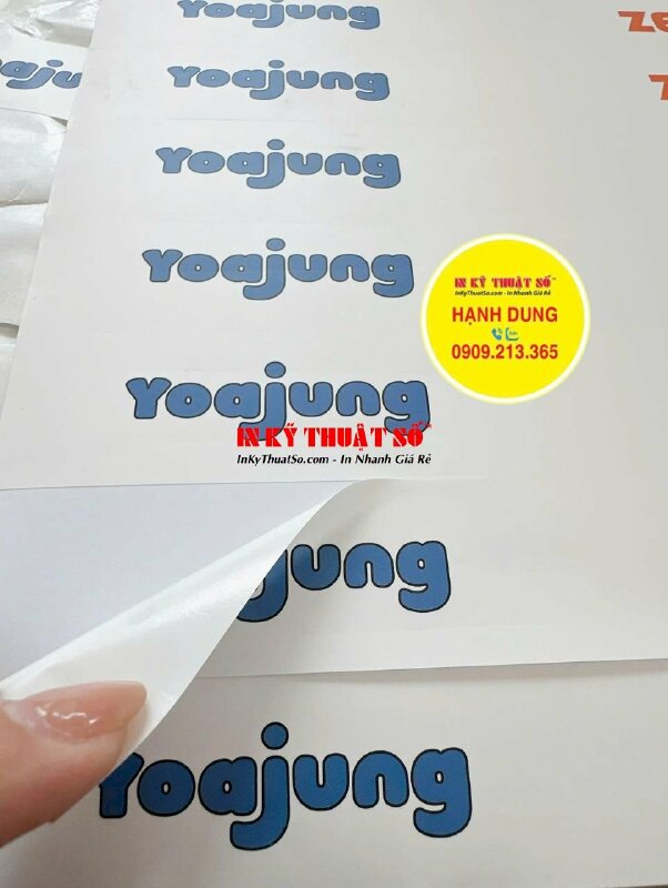 In tem PP dán niêm phong thực phẩm, in tem Offset số lượng lớn - INKTS3293