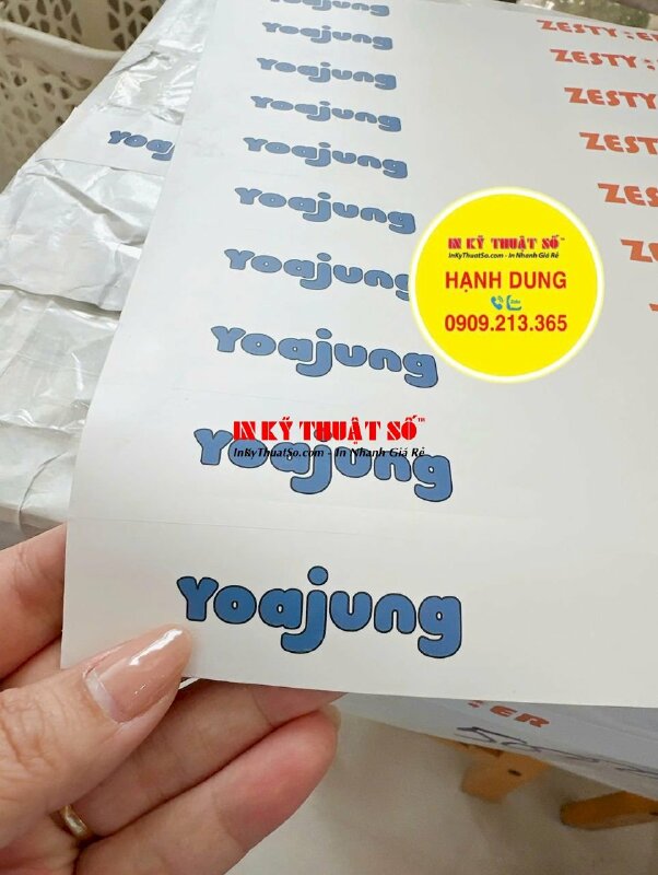In tem PP dán niêm phong thực phẩm, in tem Offset số lượng lớn - INKTS3293
