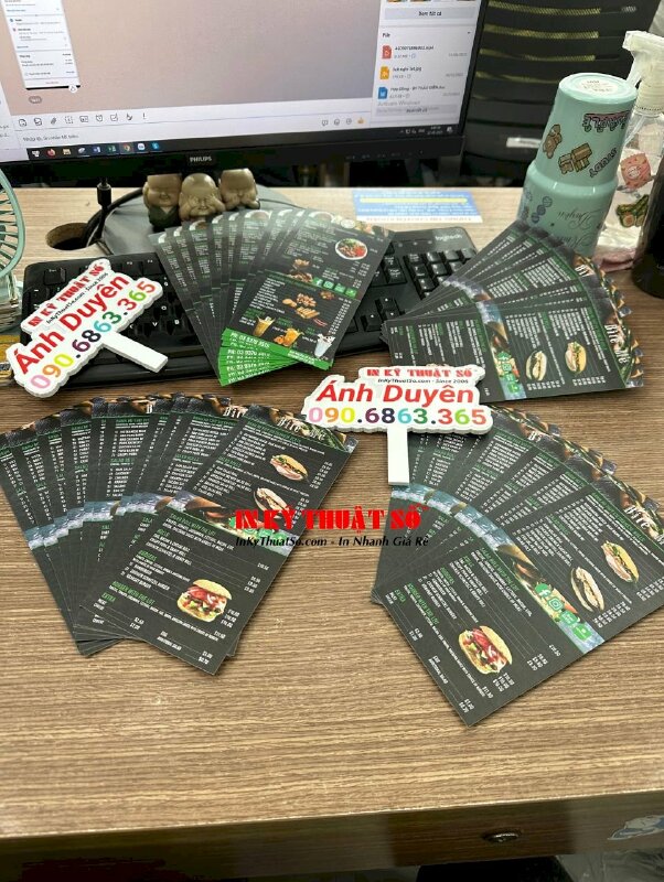 In tờ rơi tiếng Anh, tờ rơi nhà hàng, quán ăn, hàng gửi đi Úc từ TPHCM - INKTS618