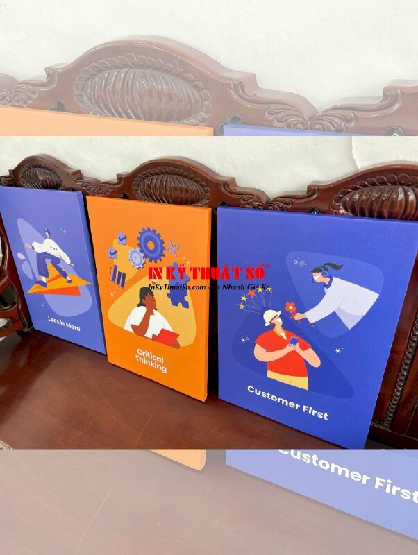 In tranh Canvas tạo động lực văn phòng, đóng khung tràn viền - INKTS3294