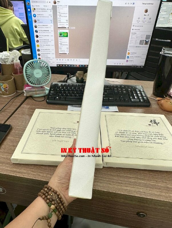 In tranh Lời Phật Dạy, tranh Canvas vuông để bàn - INKTS880