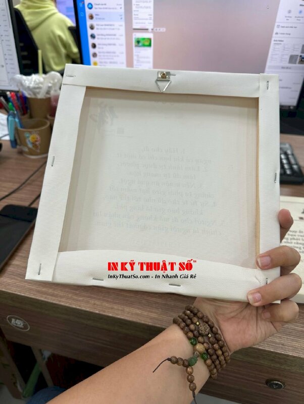 In tranh Lời Phật Dạy, tranh Canvas vuông để bàn - INKTS880