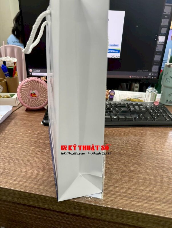 In túi giấy bệnh viện quốc tế 25cm x 30cm x 8cm in Offset mặt ngoài cán mờ 1 mặt - INKTS3287