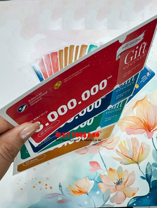 In voucher phiếu quà tặng cho bệnh viện quốc tế - INKTS1159