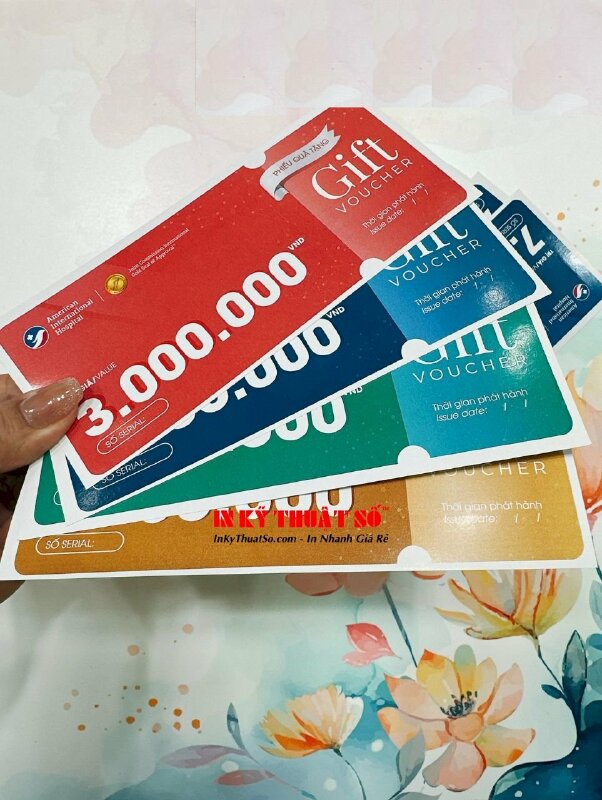In voucher phiếu quà tặng cho bệnh viện quốc tế - INKTS1159