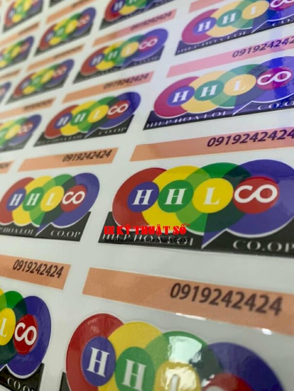 Tem in logo công ty, số điện thoại UV DTF dán lên nhiều bề mặt (trừ vải) - INKTS3283
