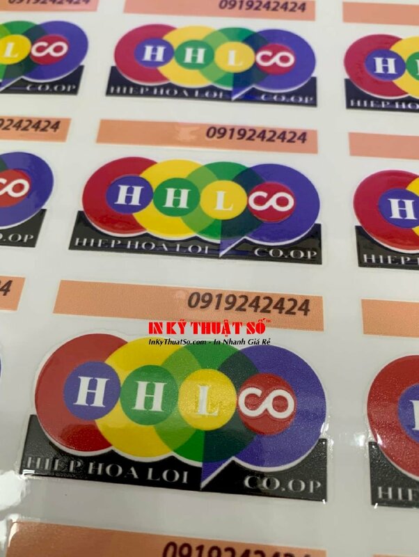 Tem in logo công ty, số điện thoại UV DTF dán lên nhiều bề mặt (trừ vải) - INKTS3283