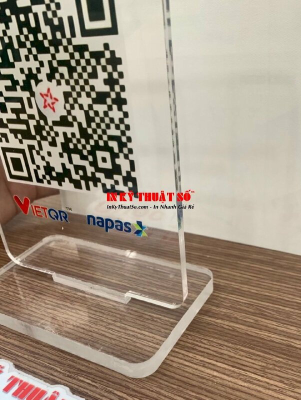 Bảng Mica in mã QR, STK chuyển khoản nhanh cho công ty giao nhận hàng hóa - INKTS1157
