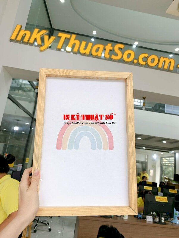 Bộ 3 tranh Formex đóng khung gỗ Rainbow, Sun, Rain - INKTS903