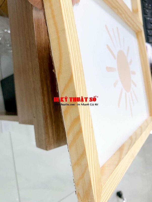 Bộ 3 tranh Formex đóng khung gỗ Rainbow, Sun, Rain - INKTS903