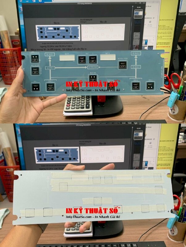 In bảng mica sơ đồ điện, in UV lên mica - INKTS489
