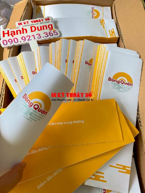 In bao đũa nhà hàng, bao giấy đựng đũa muỗng nhà hàng - INKTS578