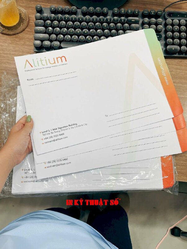 In bao thư lớn 25 x 34 cm công ty tư vấn và hỗ trợ đầu tư cho doanh nghiệp nước ngoài - INKTS1167