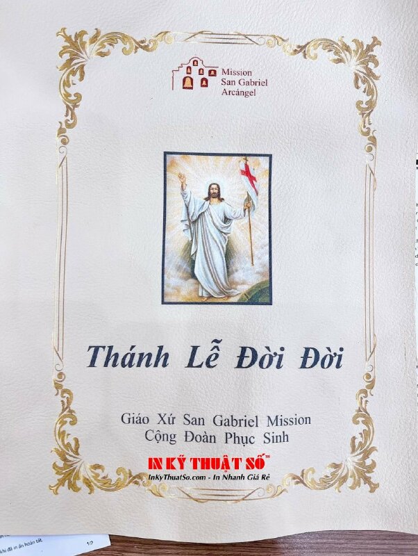 In bìa da Simili sách Thánh Ca Công giáo - INKTS233