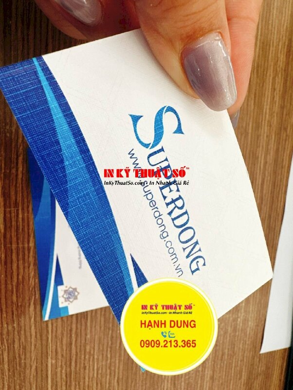In business card giấy mỹ thuật K02 có vân, card visit phó tổng giám đốc công ty - INKTS1358