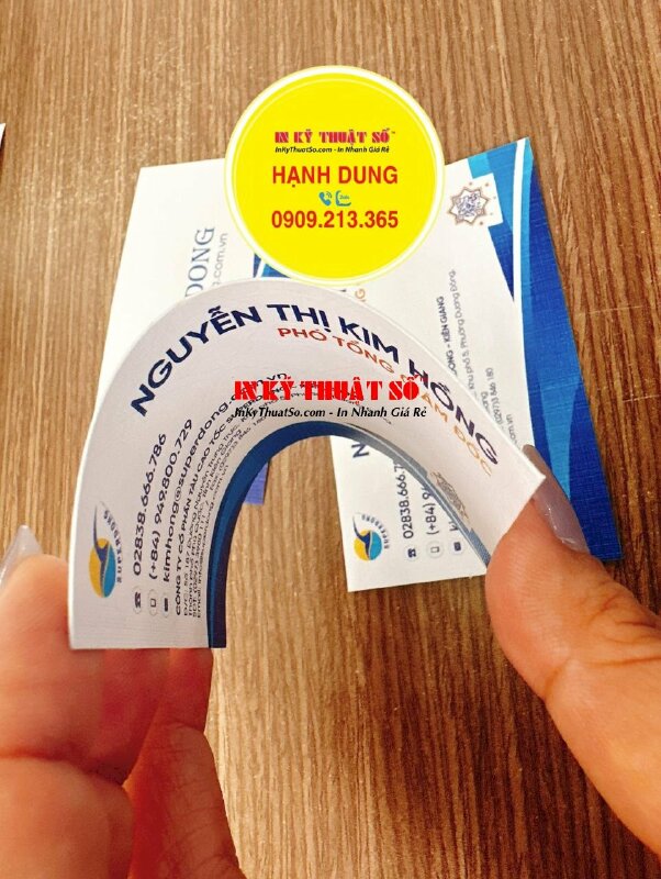 In business card giấy mỹ thuật K02 có vân, card visit phó tổng giám đốc công ty - INKTS1358