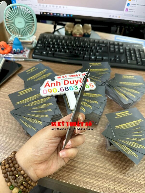 In card visit giám đốc kinh doanh Chief Commercial Officer, card visit giấy B300 - INKTS572