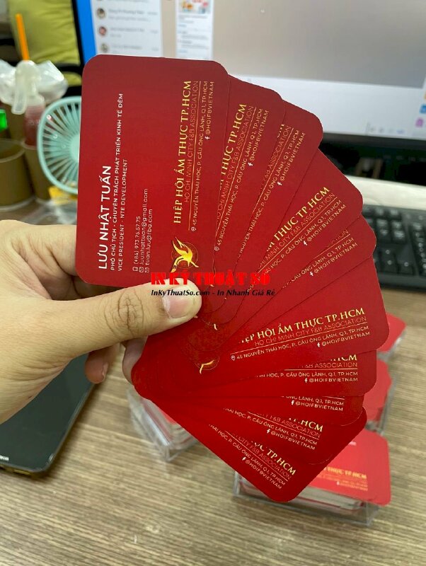 In card visit phó chủ tịch hiệp hội, in card bo góc 2 mặt - INKTS747