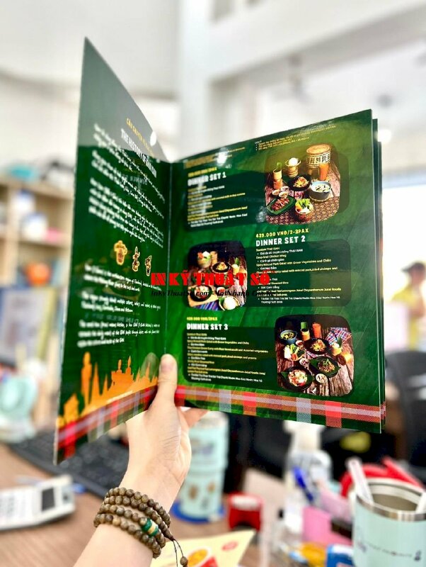 In menu quán ăn Thái Lan - INKTS245