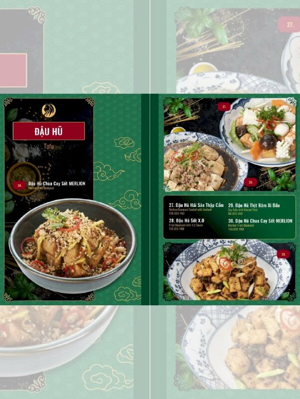 In menu quán ăn tinh hoa ẩm thực Singapore - INKTS594