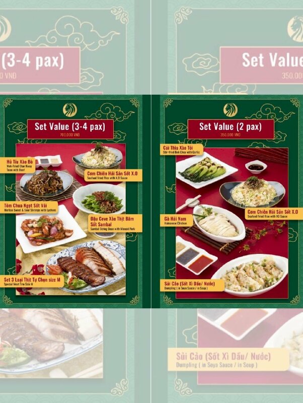 In menu quán ăn tinh hoa ẩm thực Singapore - INKTS594