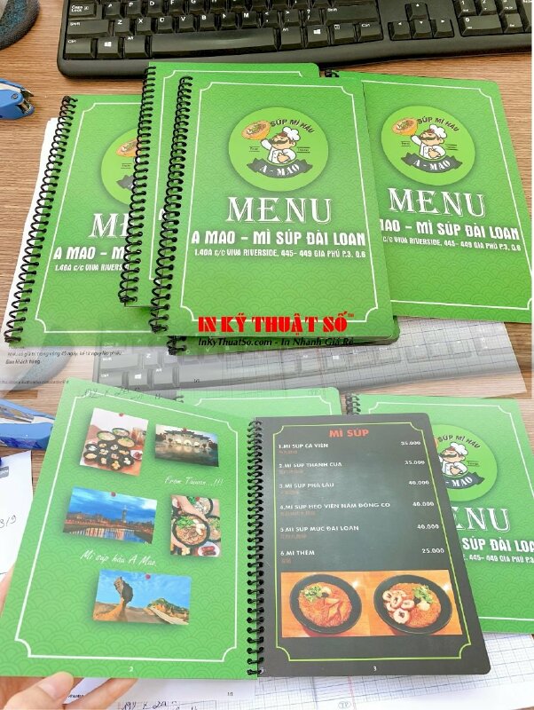 In menu quán mì Đài Loan - INKTS529
