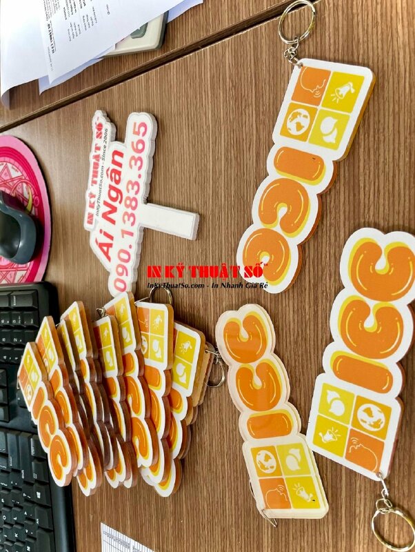 In móc khóa mica số lượng ít - INKTS636