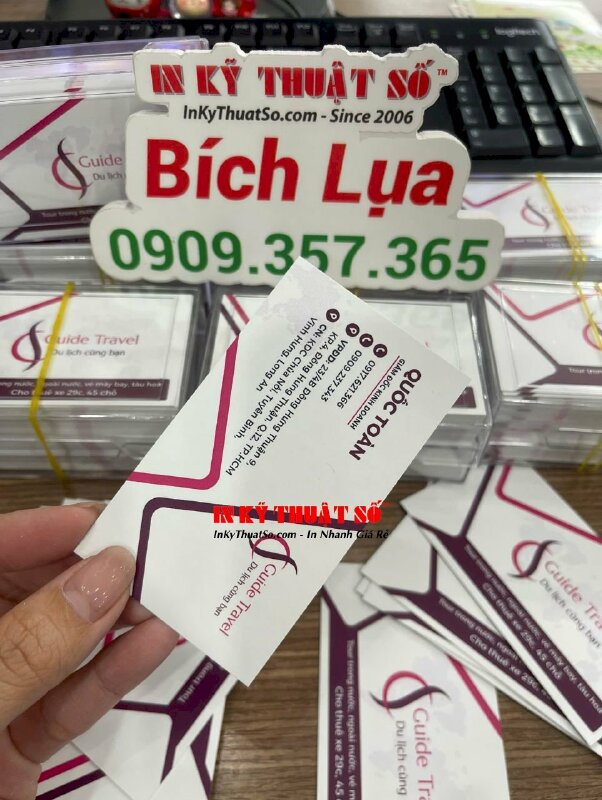 In name card giám đốc kinh doanh công ty du lịch lữ hành - INKTS3300