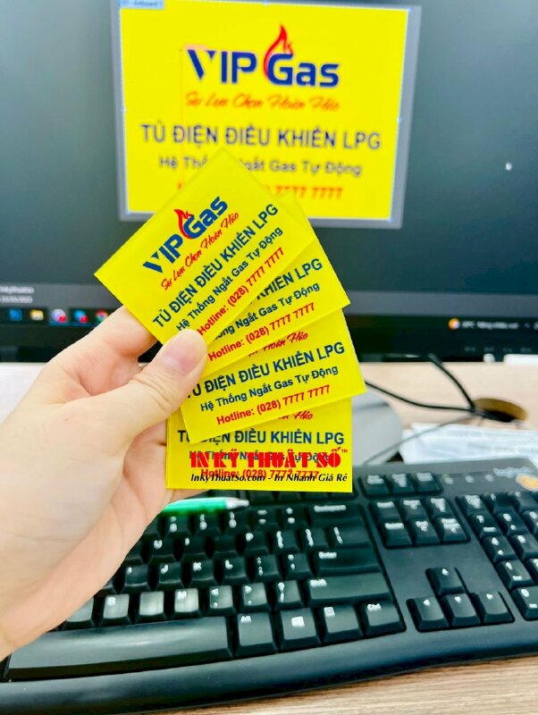 In nhãn mác mica trong tủ điện Vip Gas - INKTS294