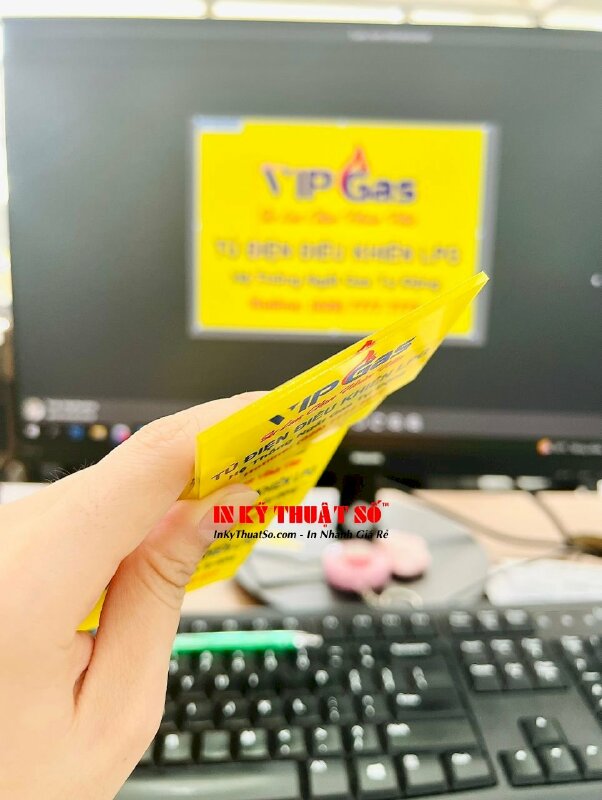 In nhãn mác mica trong tủ điện Vip Gas - INKTS294