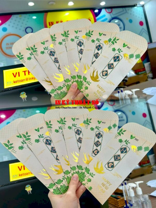 In phong bao lì xì ép kim logo doanh nghiệp - INKTS237