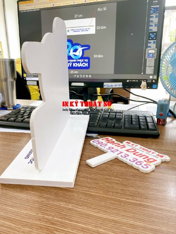 In PP Standee nhỏ để bàn kỷ niệm 20 năm thành lập công ty - INKTS670