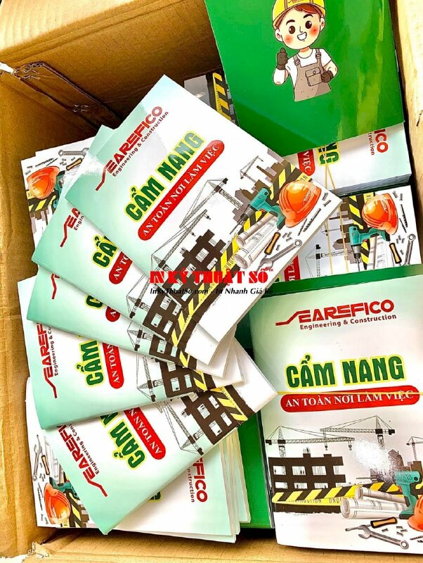 In quyển cẩm nang an toàn nơi làm việc, nhận làm catalogue giá rẻ TPHCM - INKTS1947