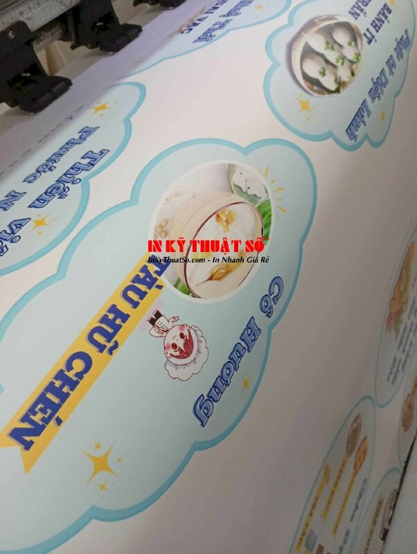 In standee 1 mặt cán mờ bồi format, cắt CNC theo file gắn chân đế - INKTS332